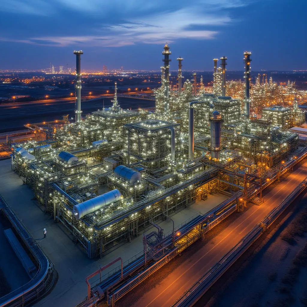 Refinería moderna en Argentina
